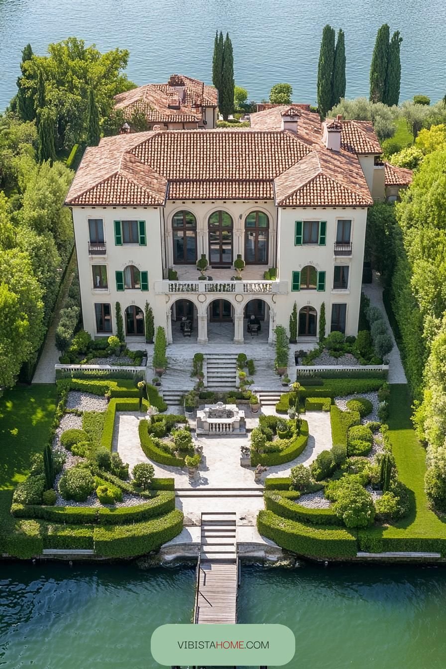Renaissance Waterfront Retreat with Chic Style