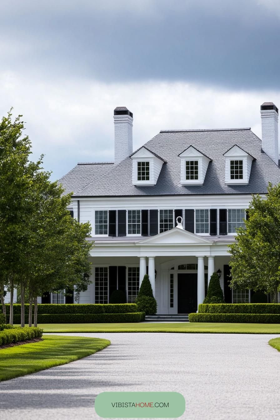 Charming Dormers with Colonial Grace