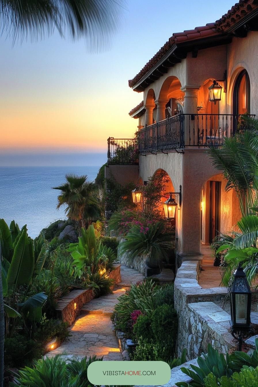Riviera Retreat at Sunset