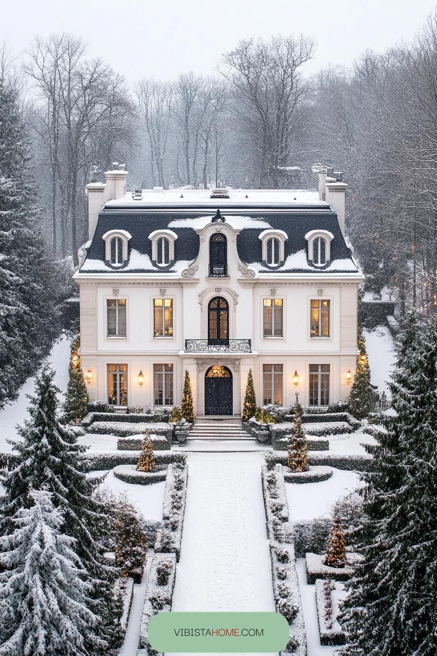Snow-Capped Chateau Fit for Royalty