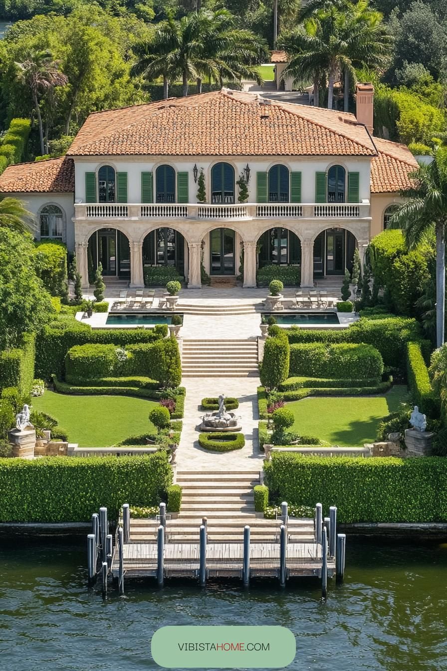 Verdant Gardens Around Terracotta Majesty