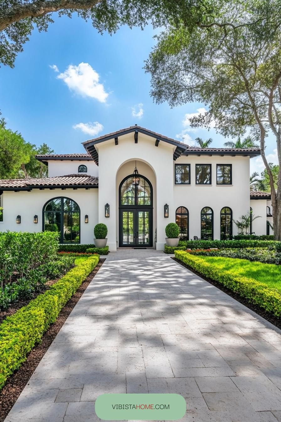 Arched Grandeur Down a Sunlit Path