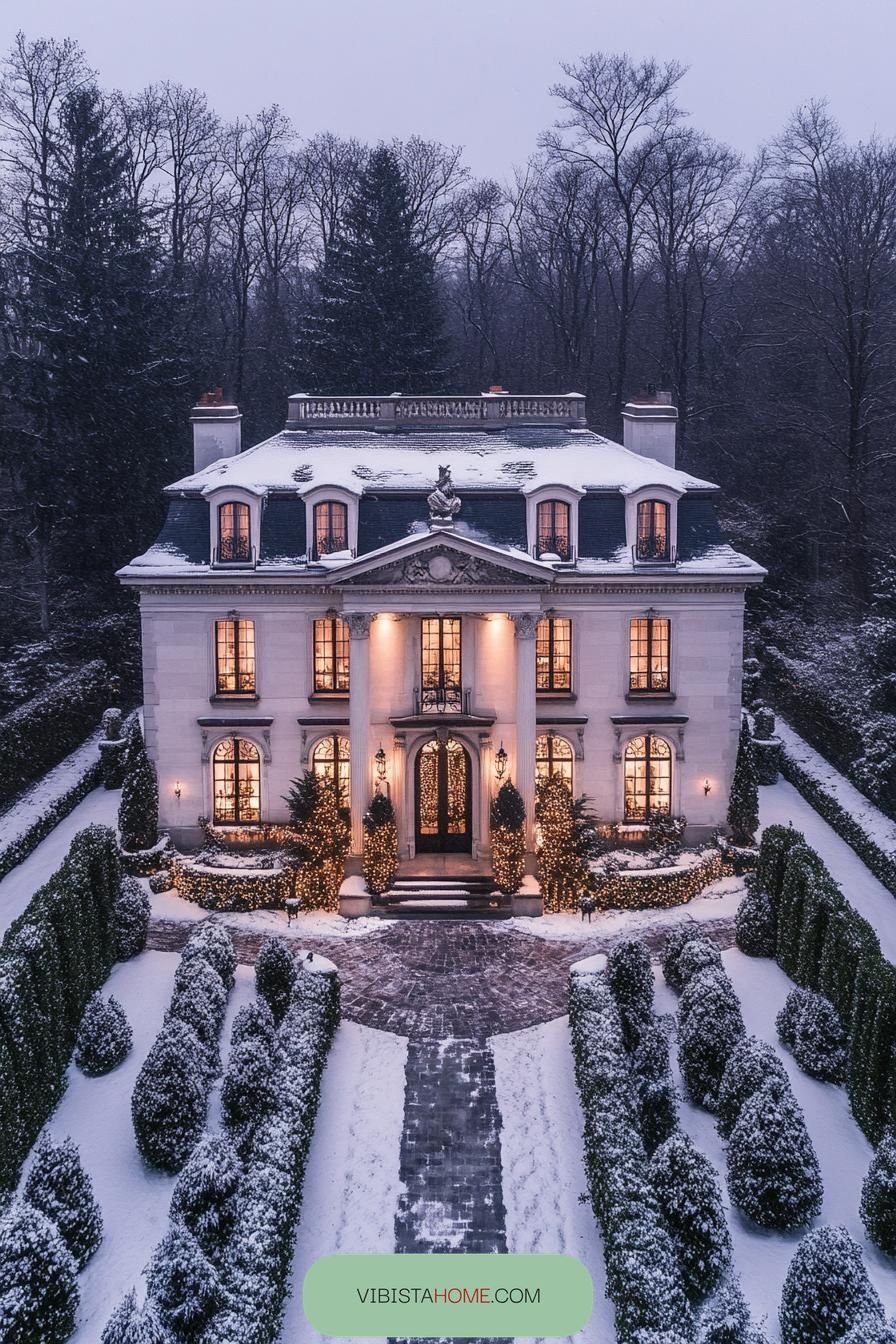 Majestic Stone in Winter Elegance