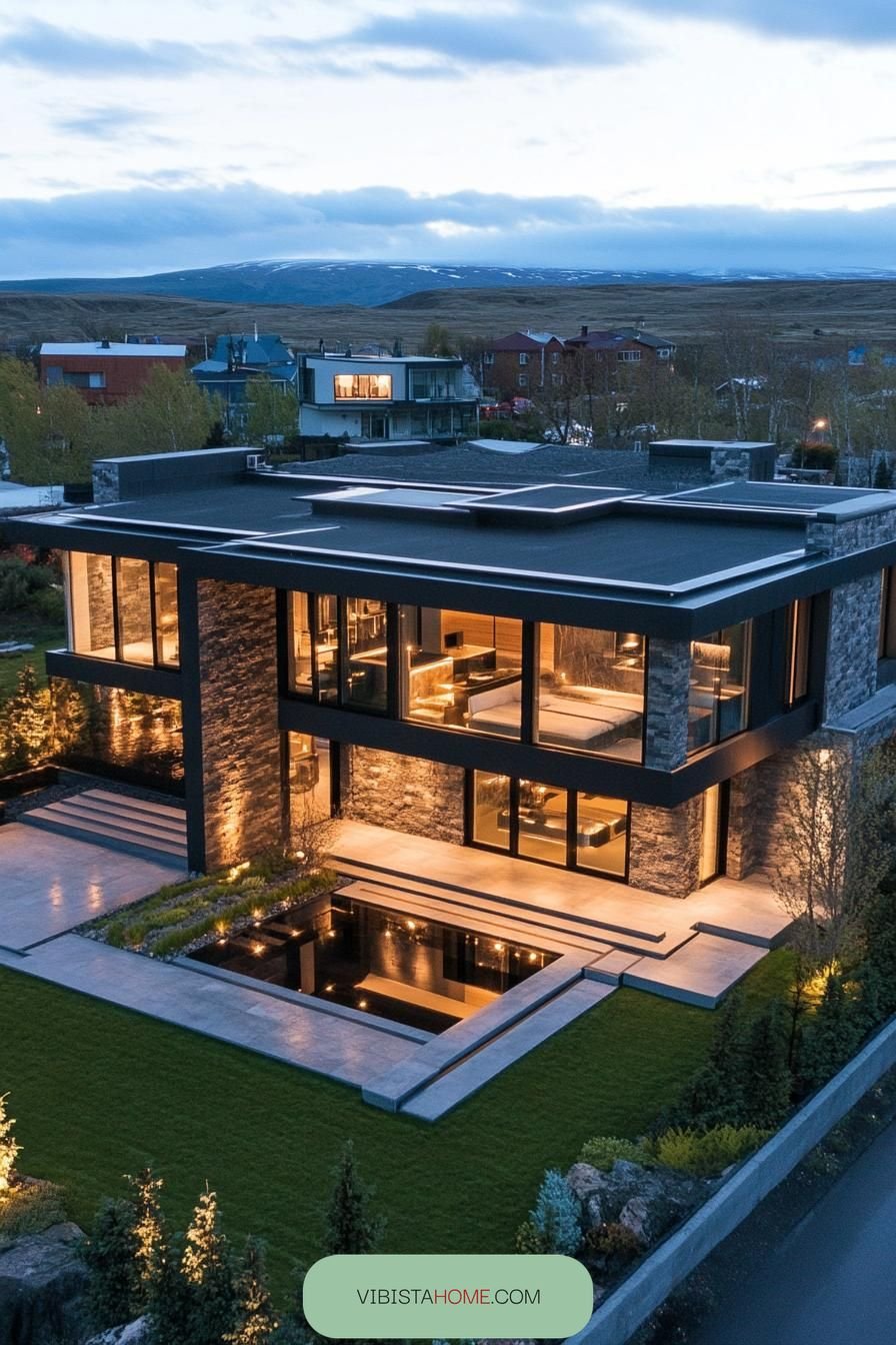 Glass Sanctuary at Twilight