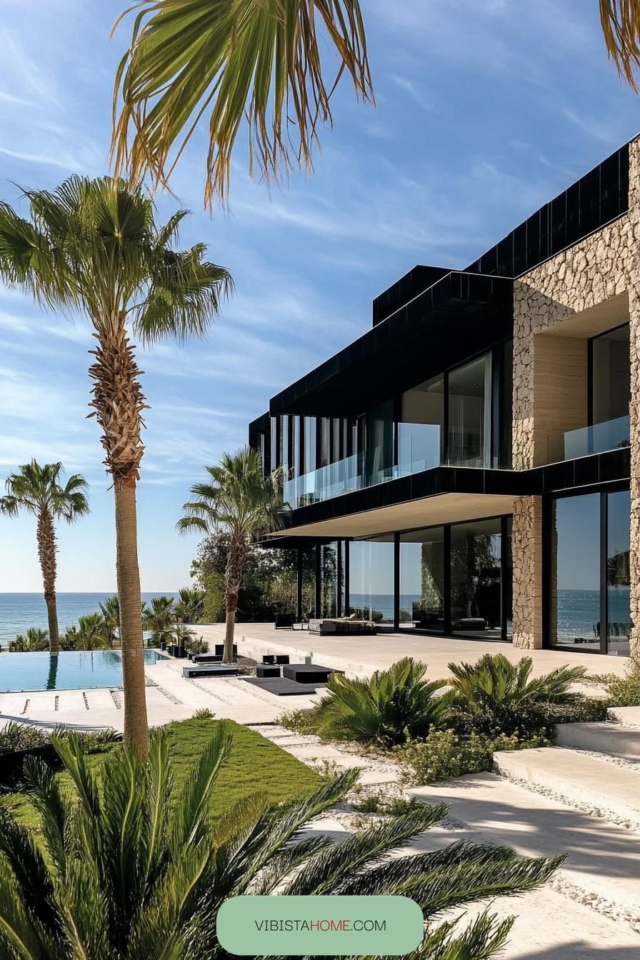 Seaside Oasis Drenched in Sun