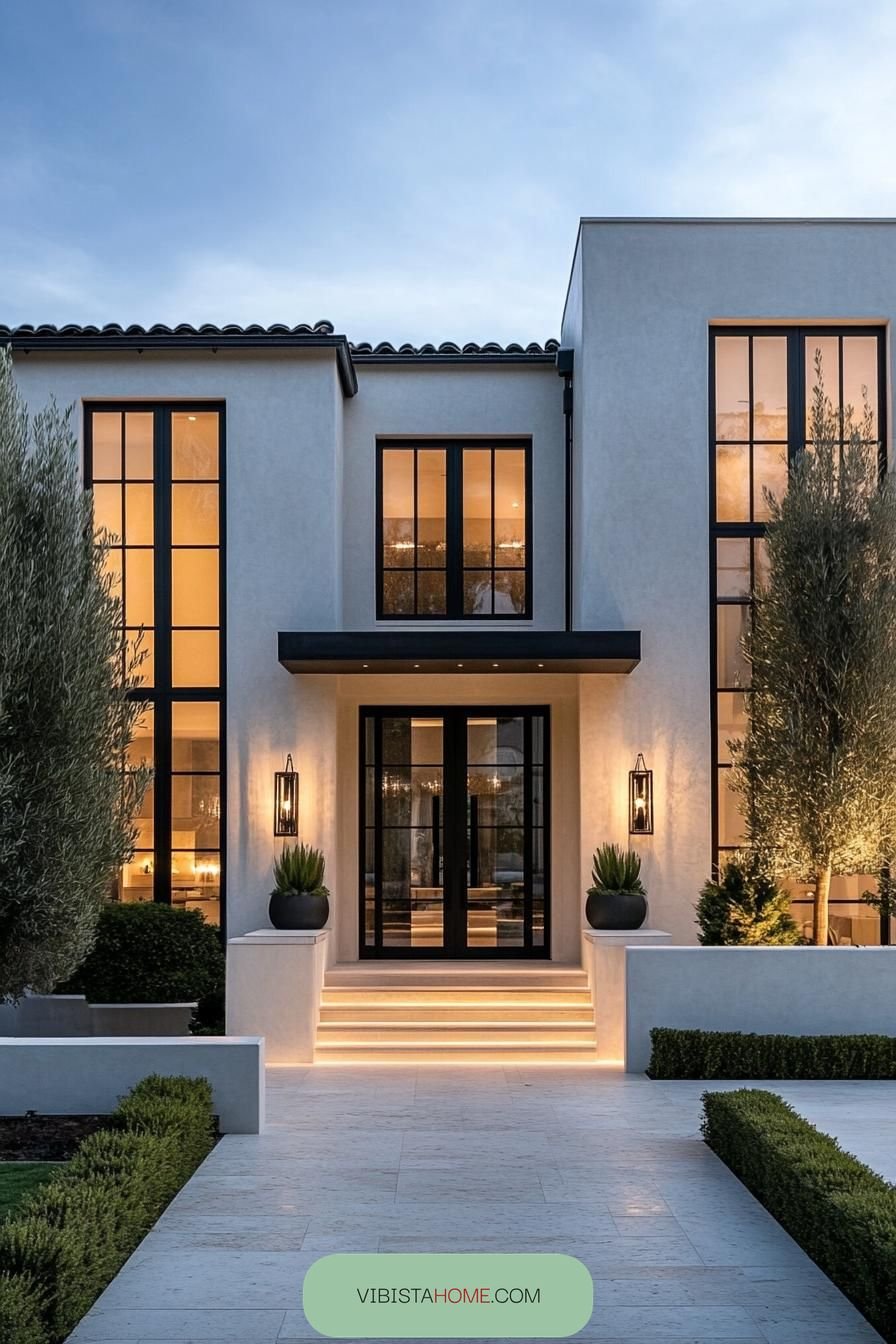 Illuminated Facade, Contemporary Calm