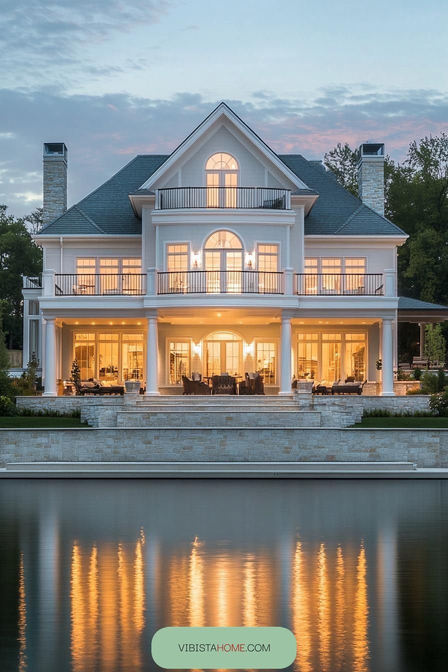 Tranquil Waters and Glimmering Grandeur