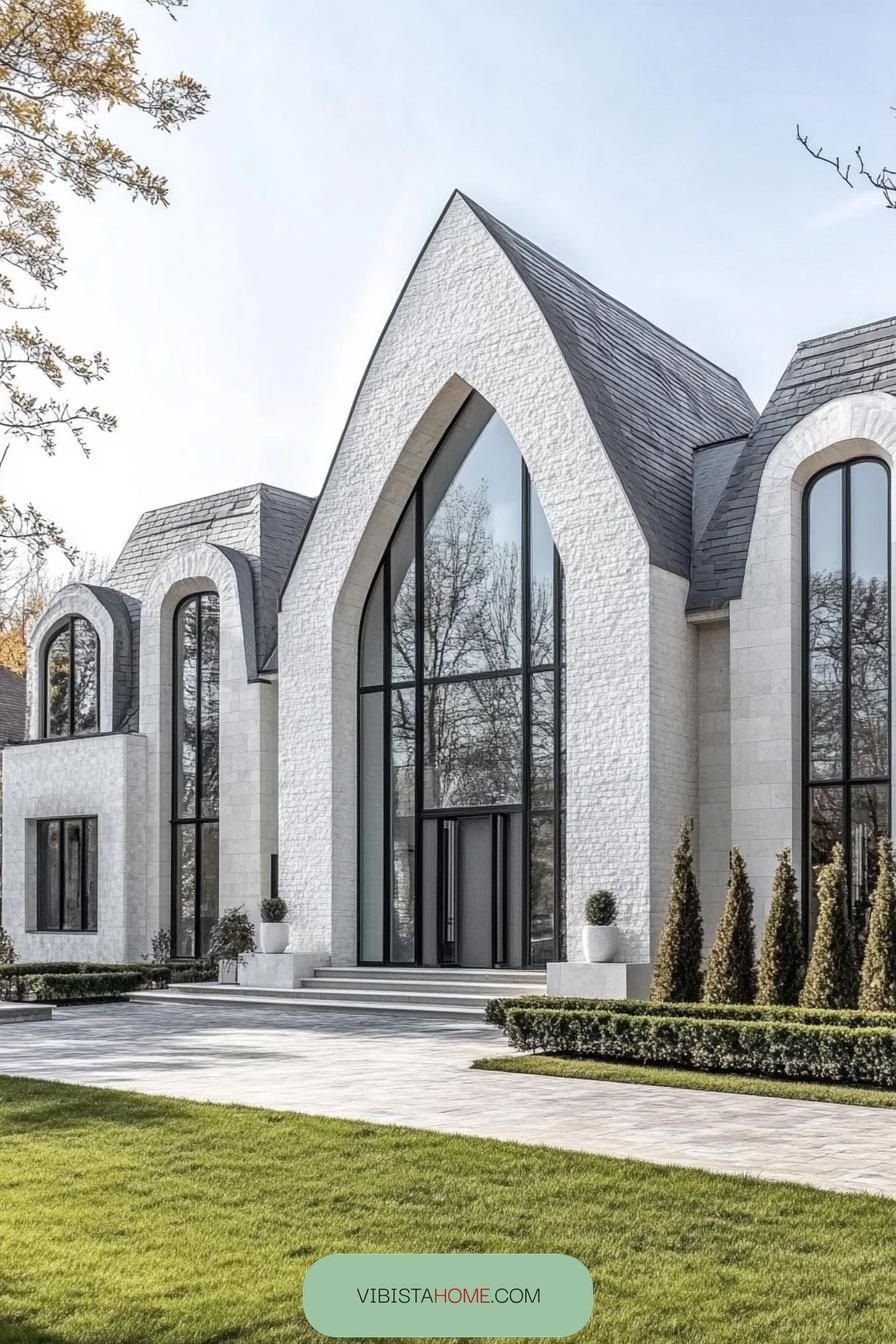 Glazed Elegance with Gothic Grandeur