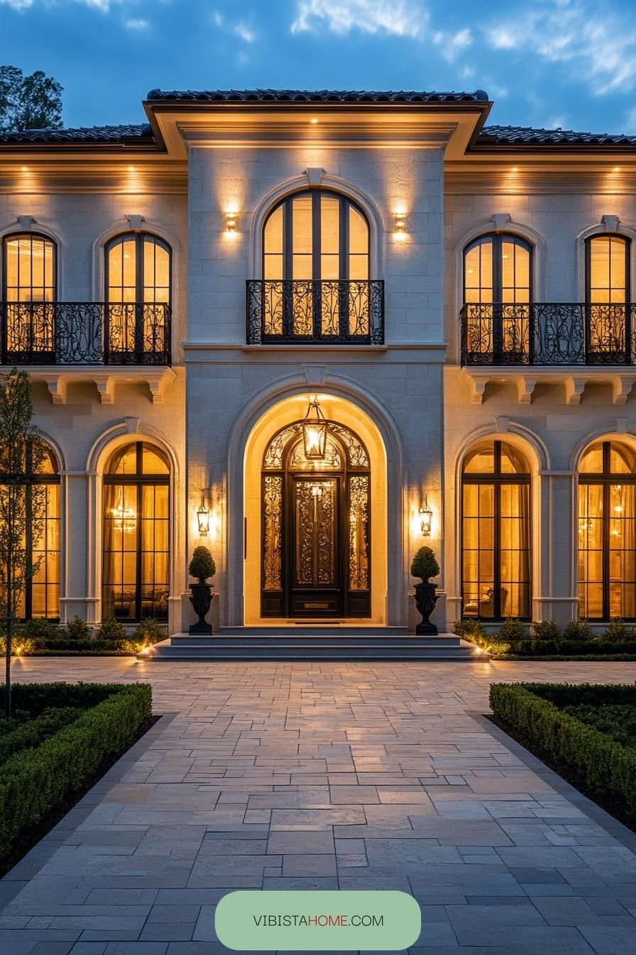 Curved Castles in an Elegant Embrace