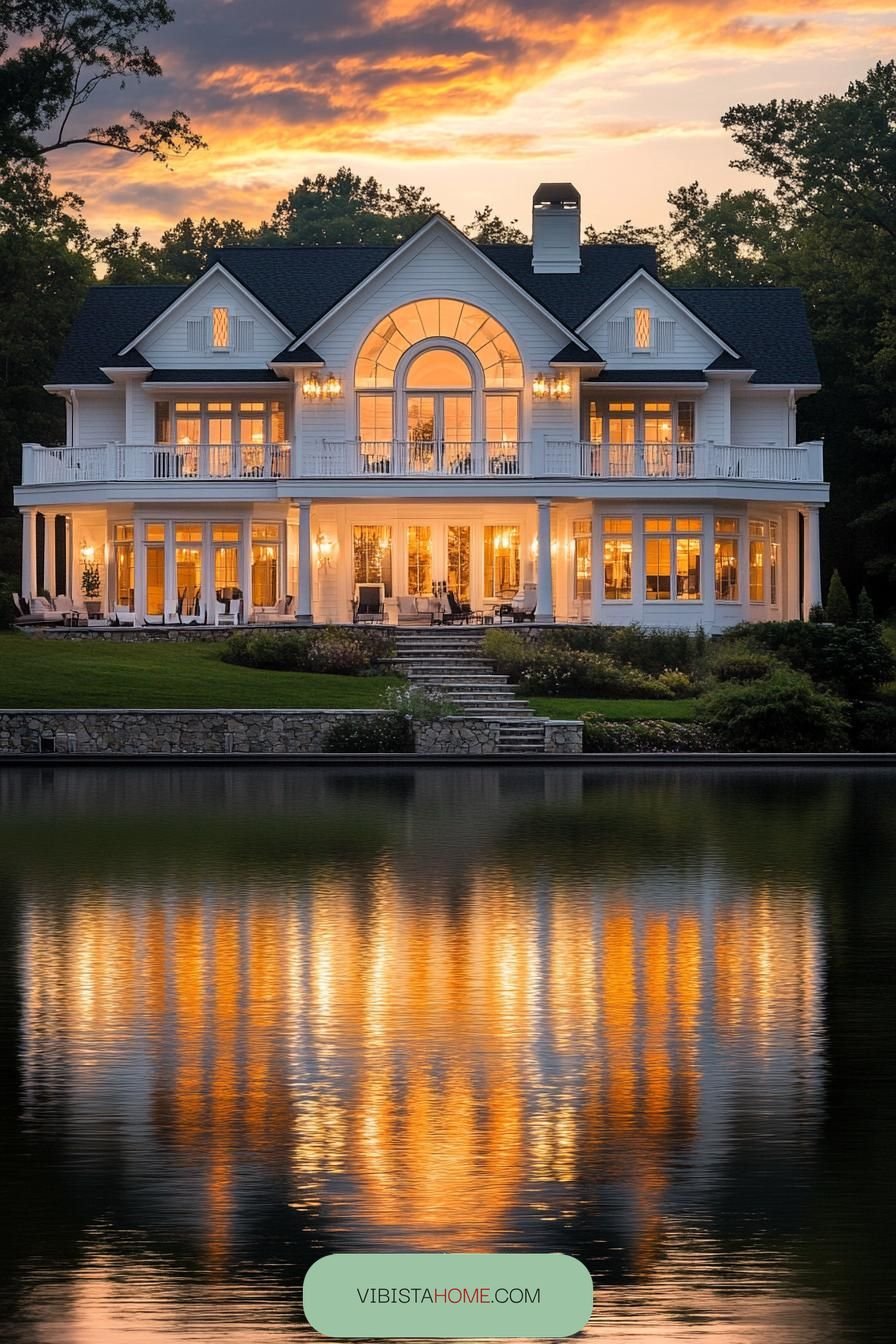 Radiant Elegance in Reflection