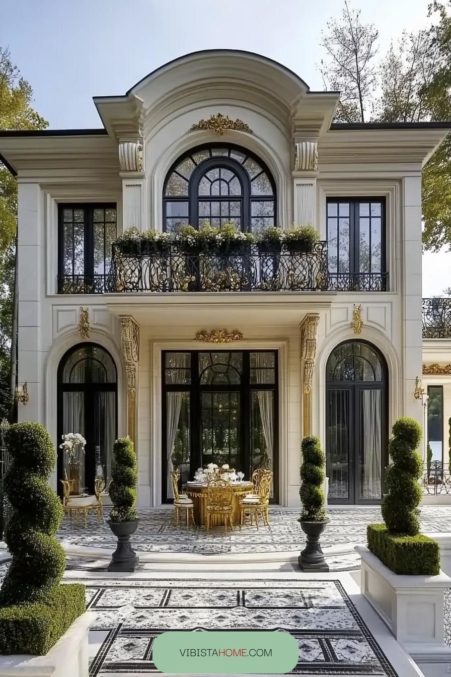 Verdant Vistas Under Opulent Arches