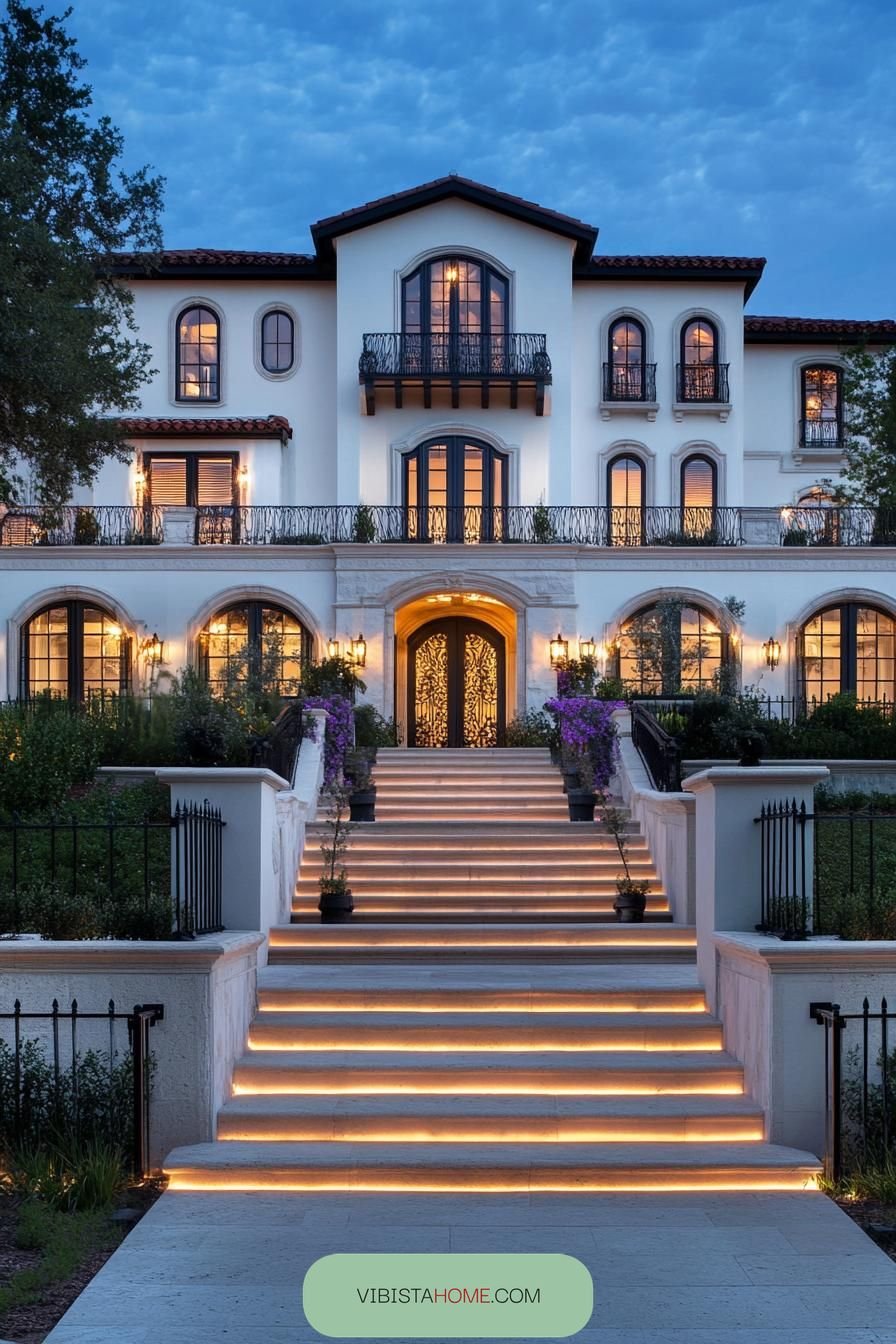 Moonlit Evening Glowing Grandeur
