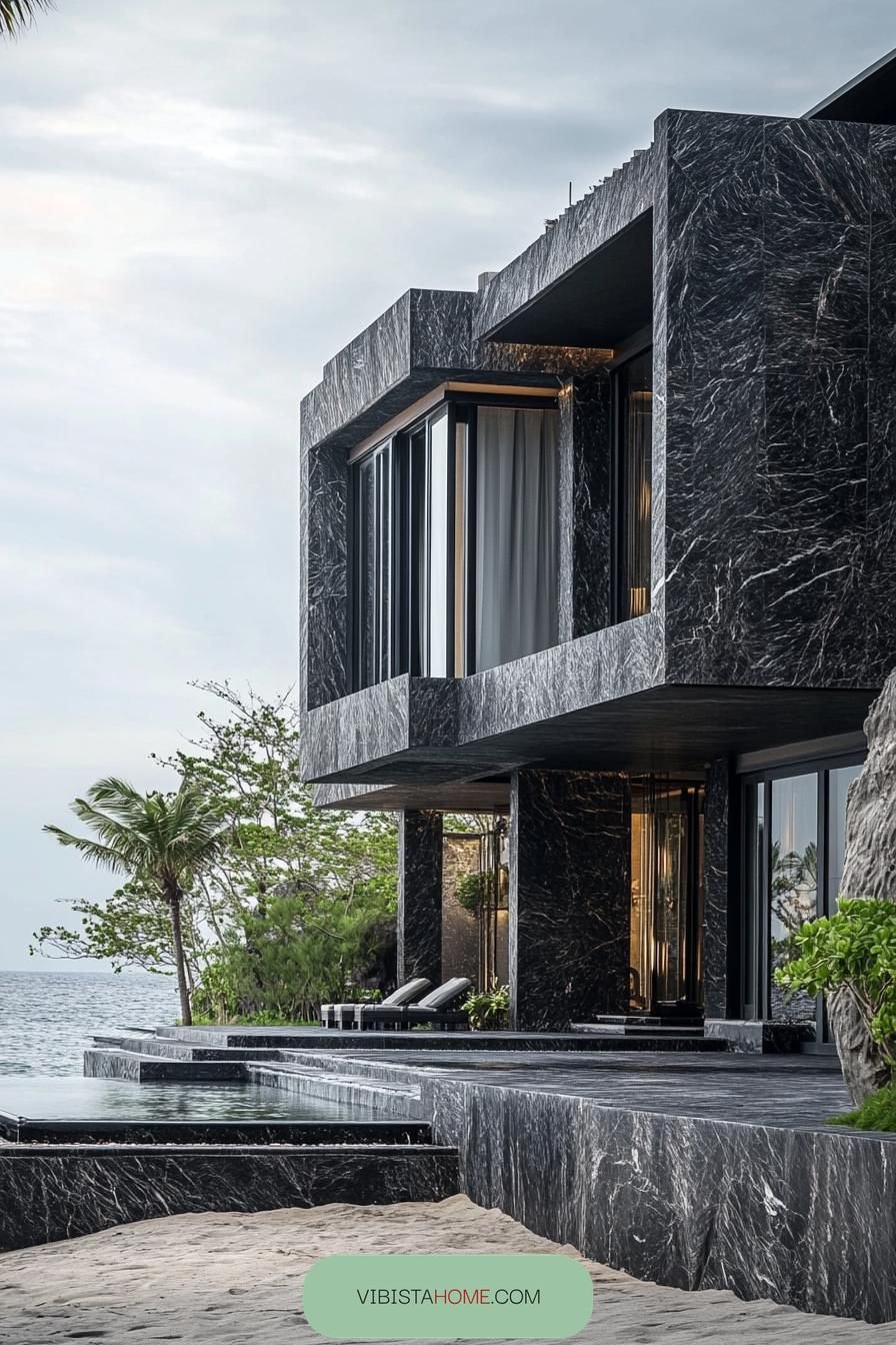 Shoreline Home in Granite Grandeur