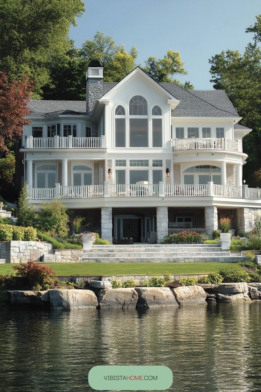 Pillared Panache at the Lakeside
