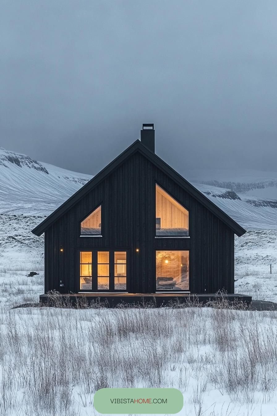 Midnight Charm Across Snowy Fields