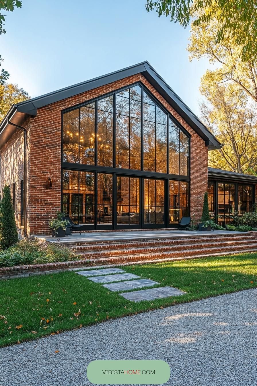 Brick Beauty with an Enchanting Light Show