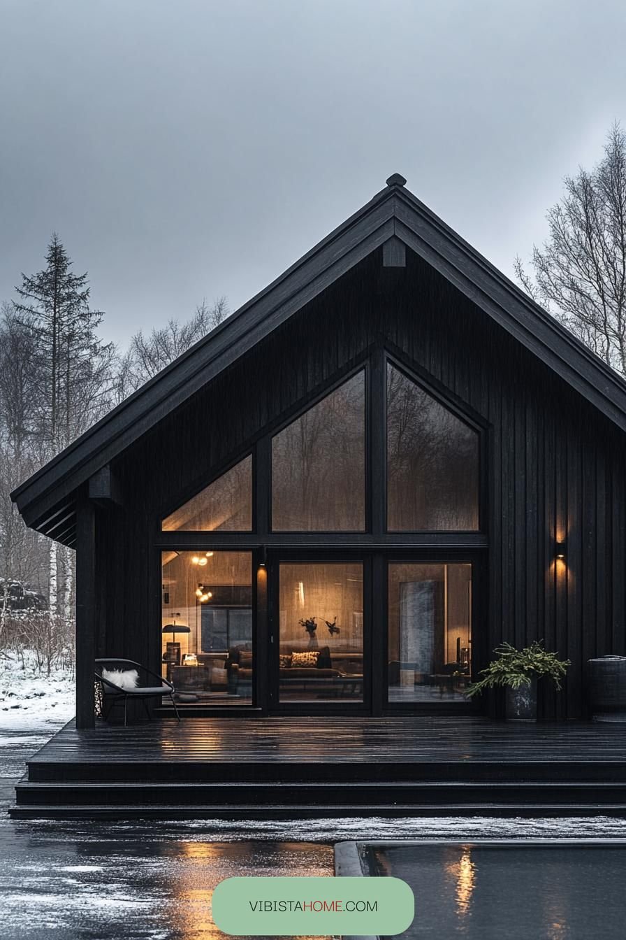 Gothic Chic Under a Winter Sky