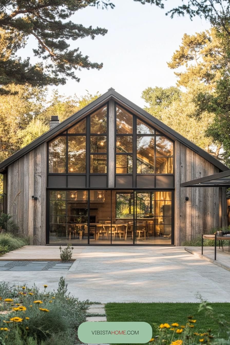 Sunlit Glass Haven Barn