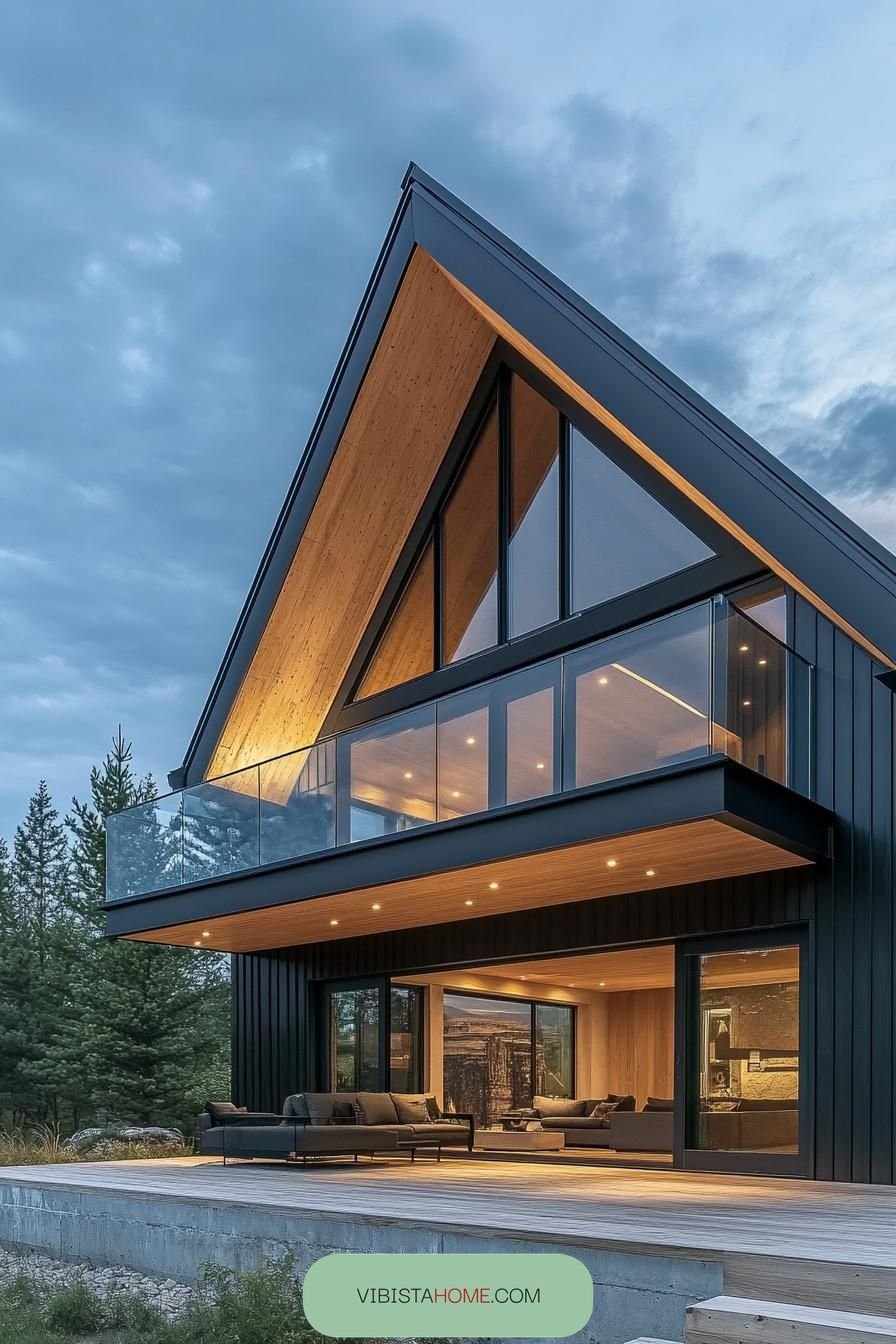 Gable Sanctuary Among Fir Trees