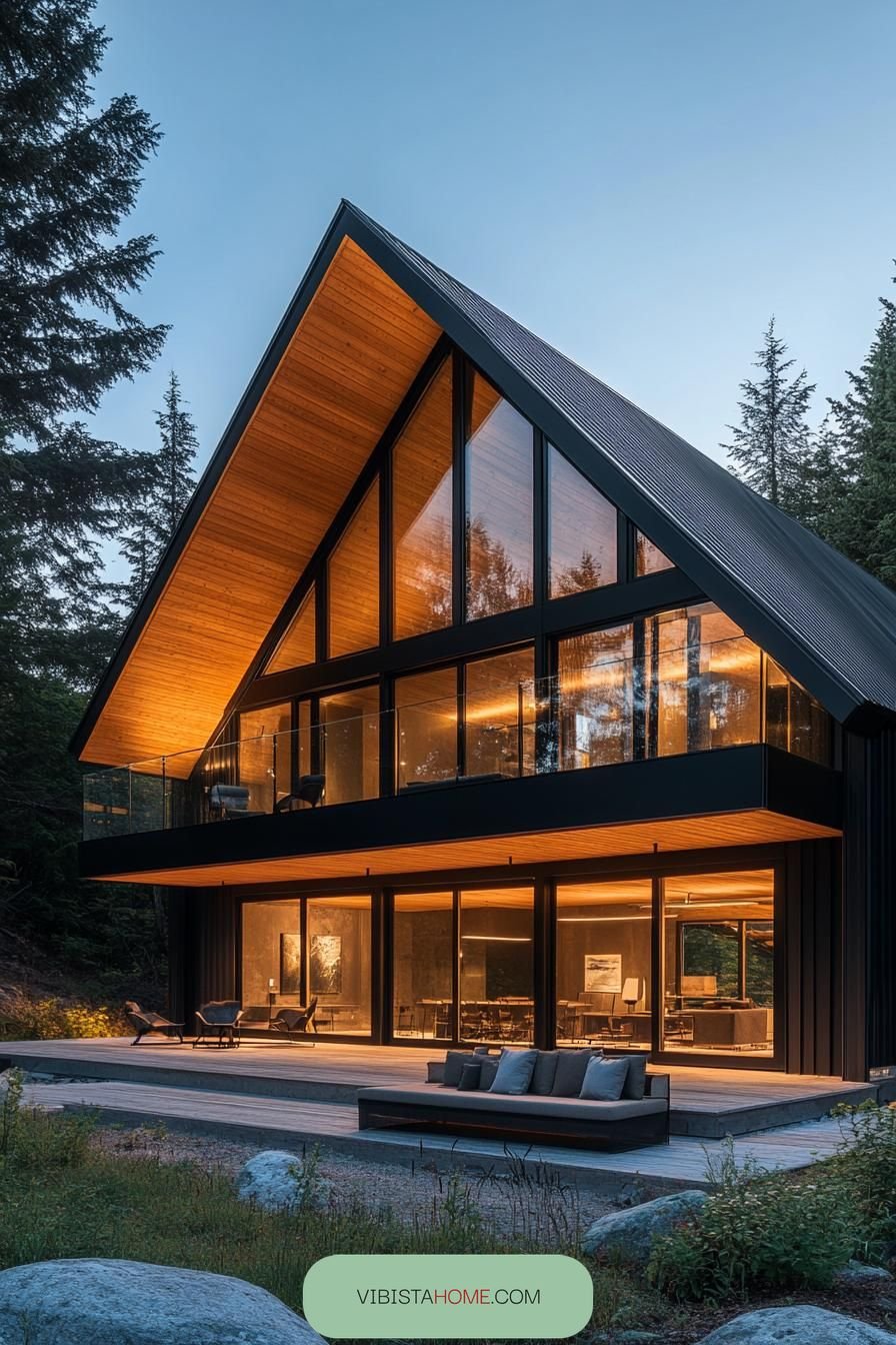 Triangular Calm in a Forest Recess