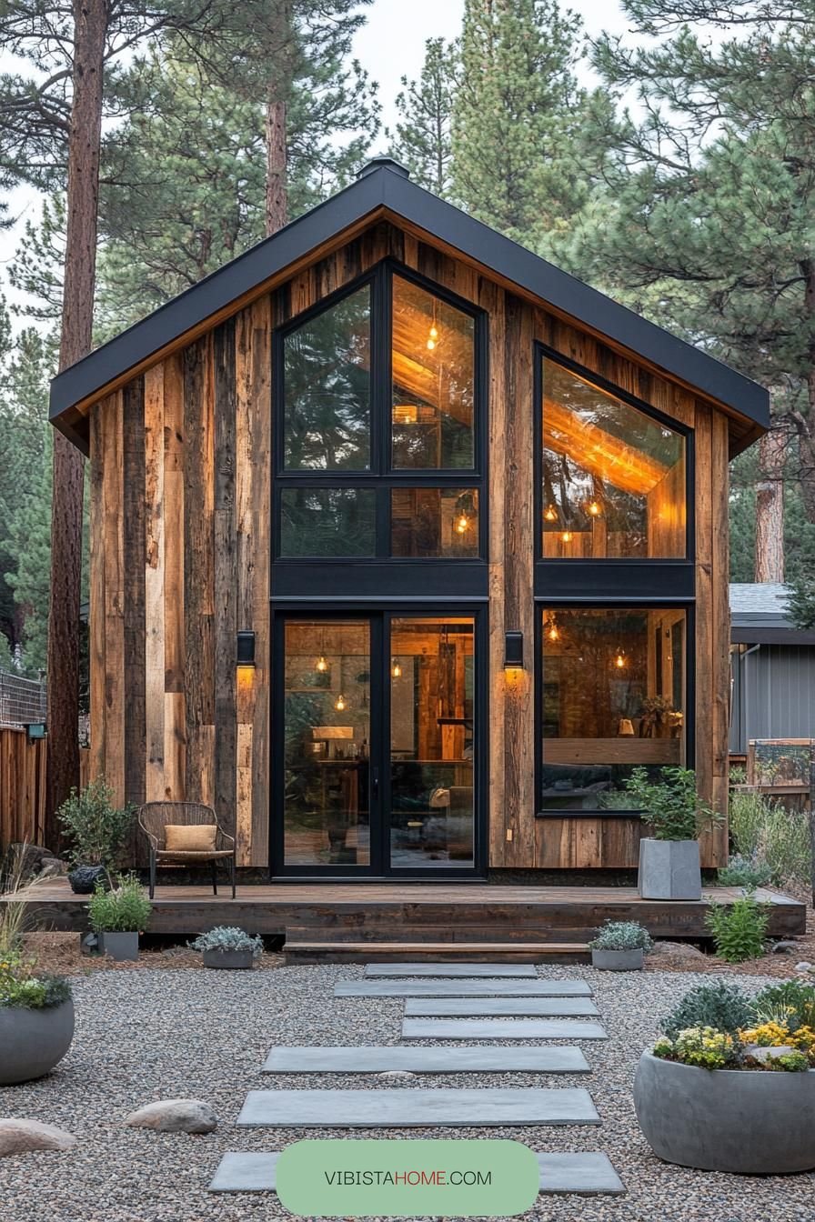 Modern Twist on a Rustic Hideout